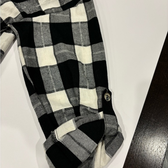 NWT Hem & Thread Gloria Gingham Tunic - black and white - Size Small - Picture 9 of 10